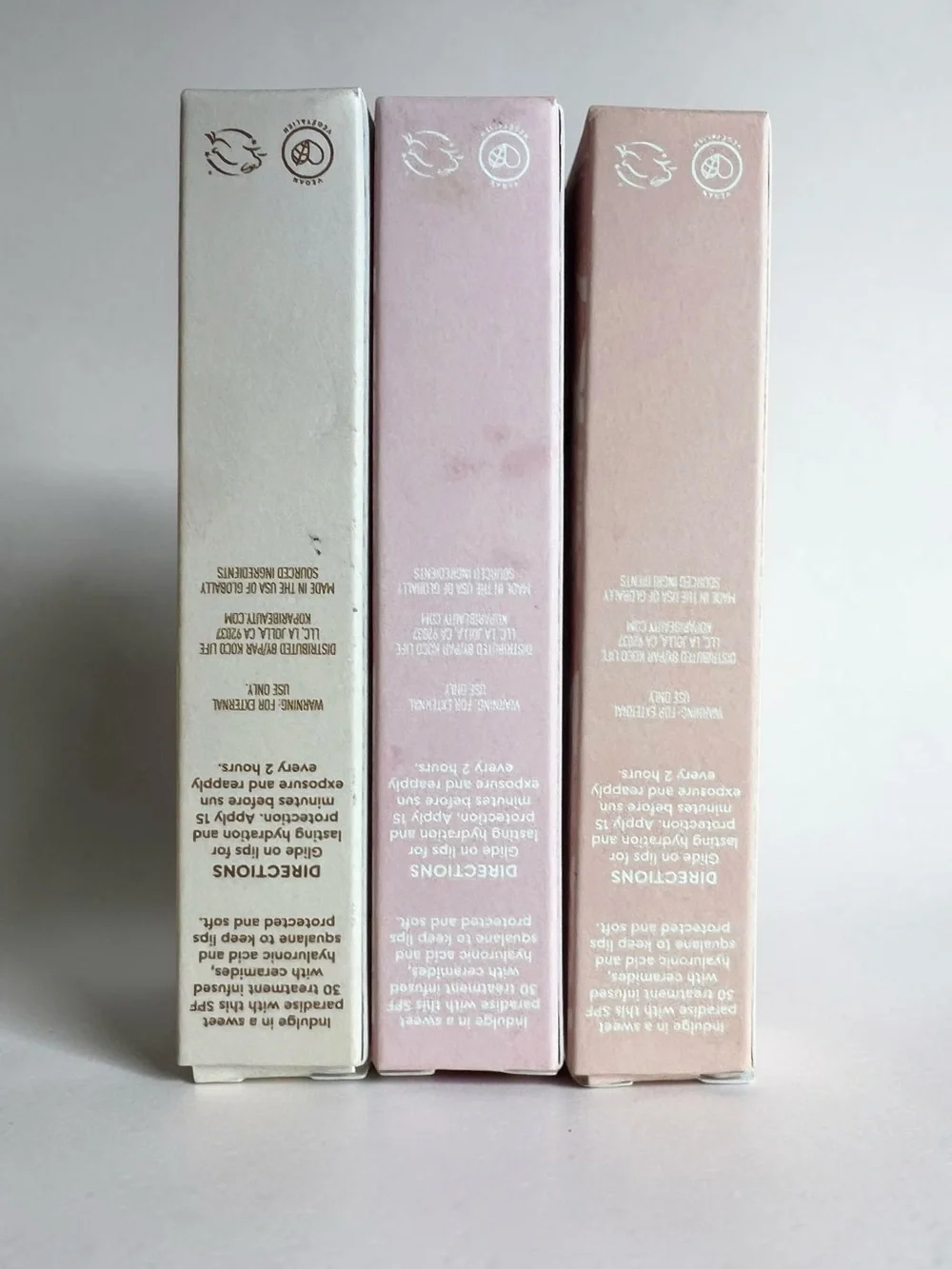 Kopari Beauty Lip Love Moisture Balm with SPF 30 bundle of 3